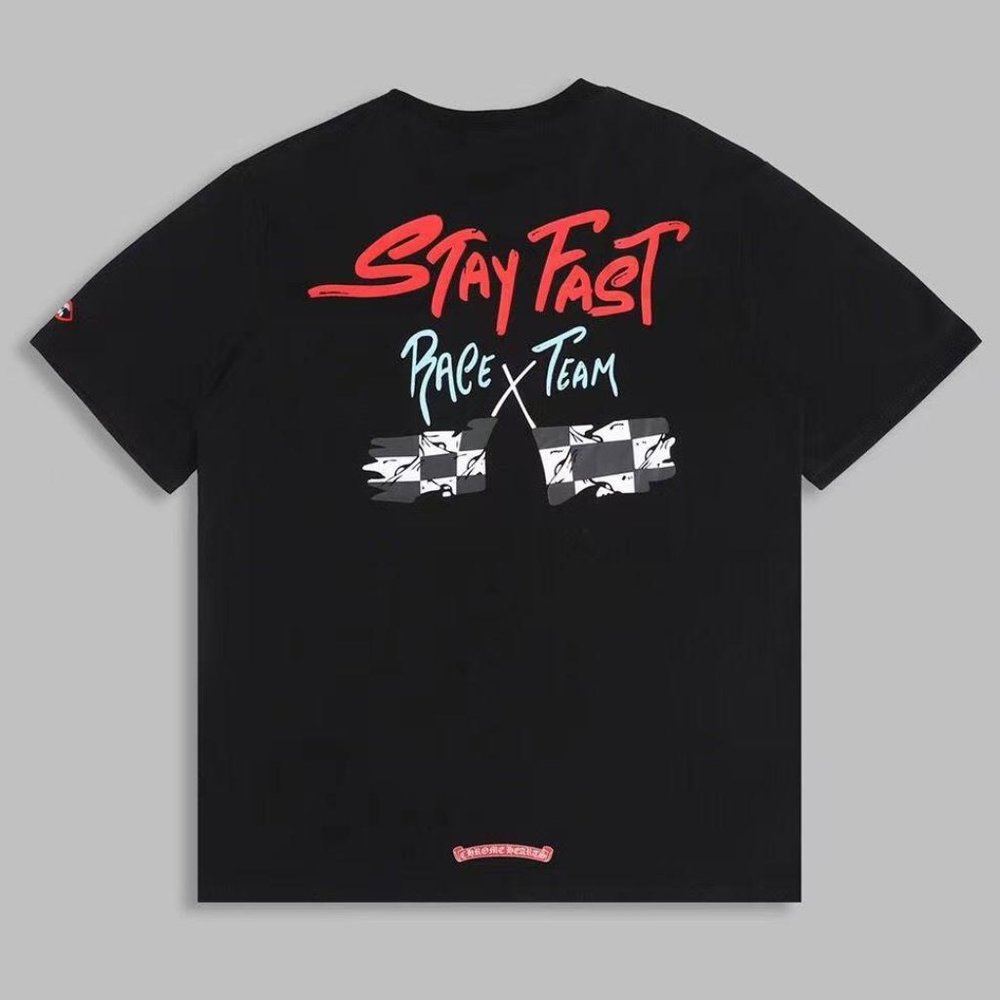 chrome heart short-sleeved T-shirt.